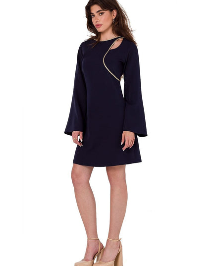 Robe fuchsia manches larges