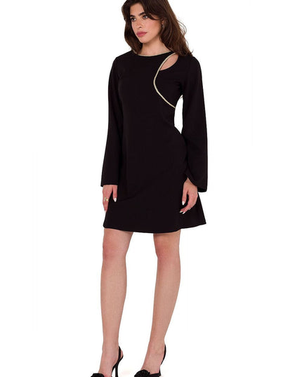 Robe fuchsia manches larges