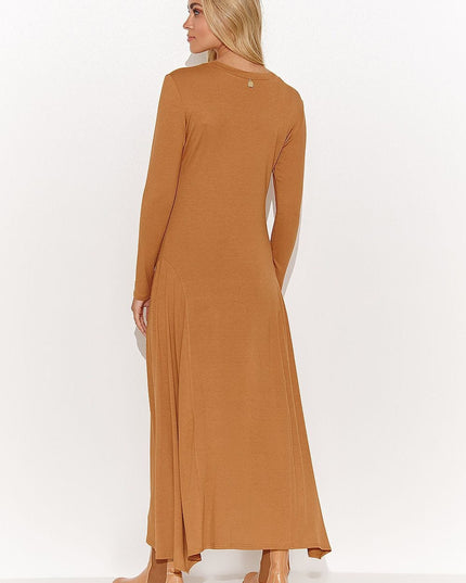 Robe longue en viscose graphite