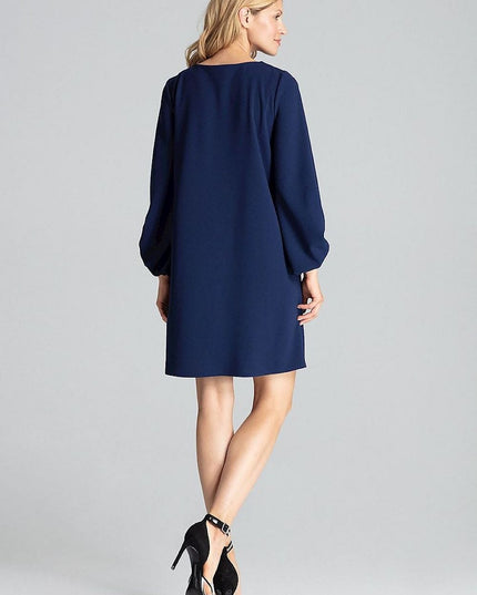 Robe midi trapèze grise