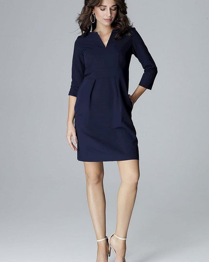 Robe jaune décolleté en v