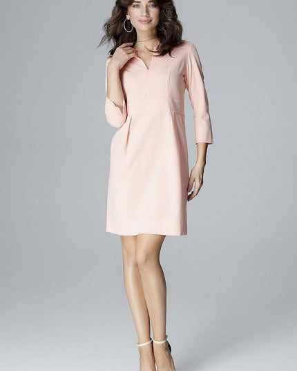 Robe jaune décolleté en v