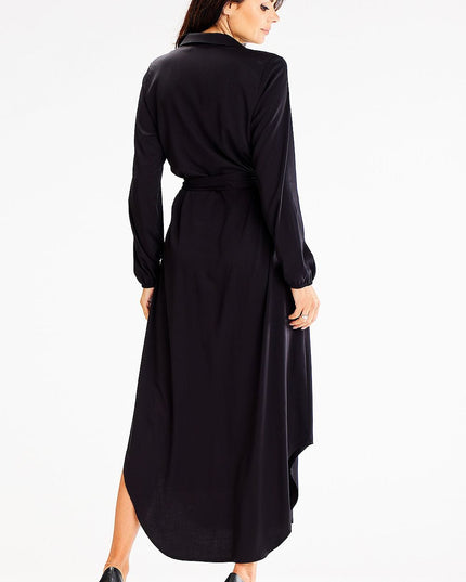 Robe longue ample à ceinture