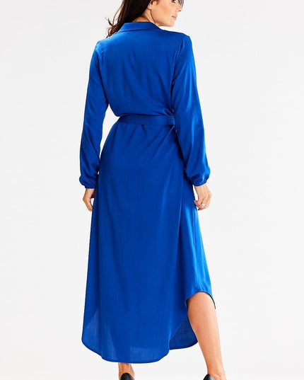 Robe longue ample à ceinture