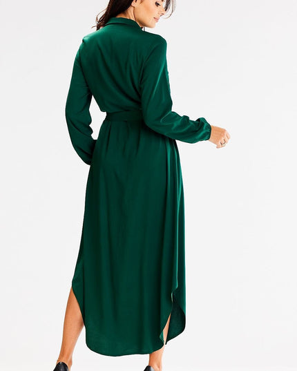 Robe longue ample à ceinture