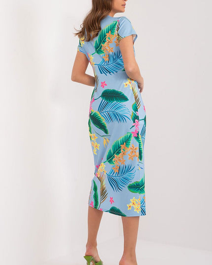 Robe droite col en V