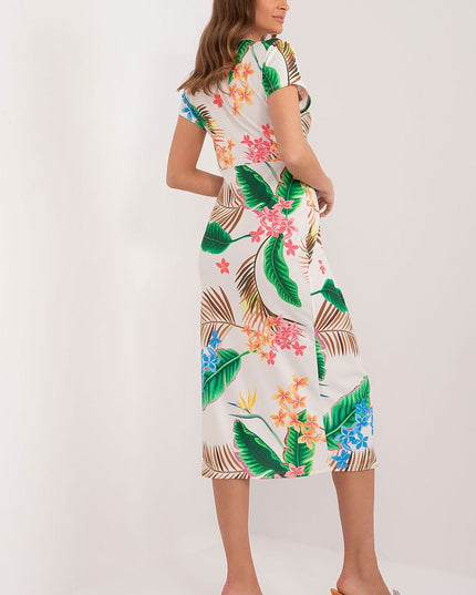 Robe droite col en V