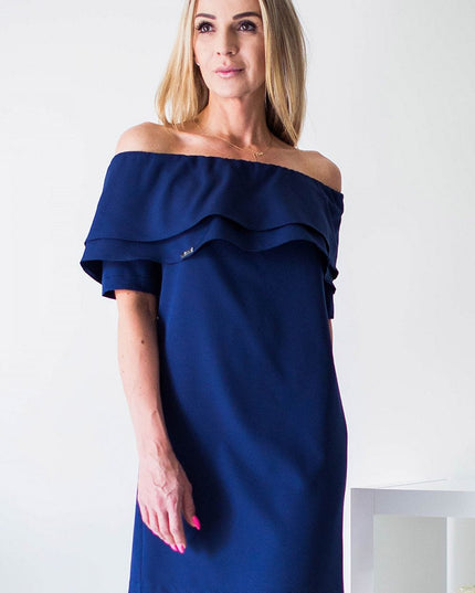 Robe cérémonie encolure espagnole