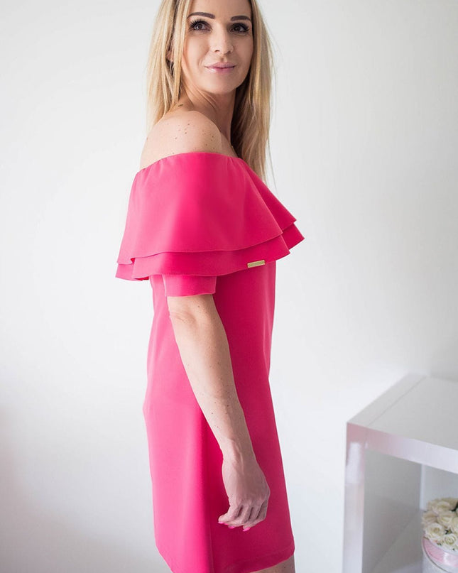 Robe cérémonie encolure espagnole