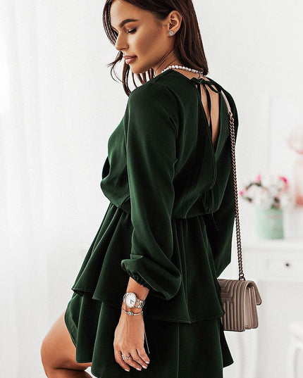 Robe cérémonie vert foncé