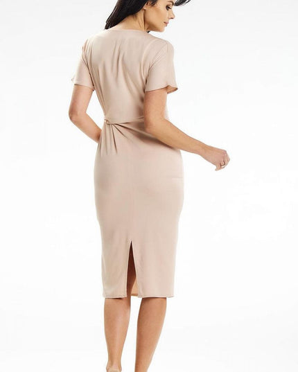 Robe midi encolure en cœur