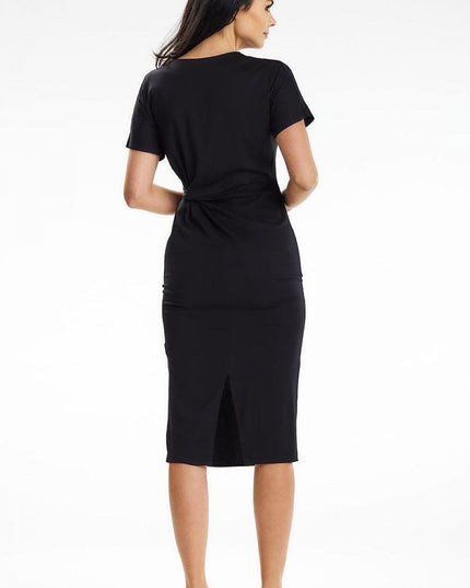 Robe midi encolure en cœur