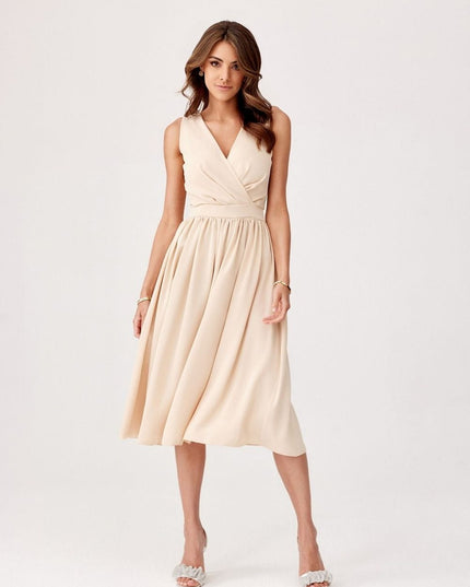 Robe midi à bretelles épaisses