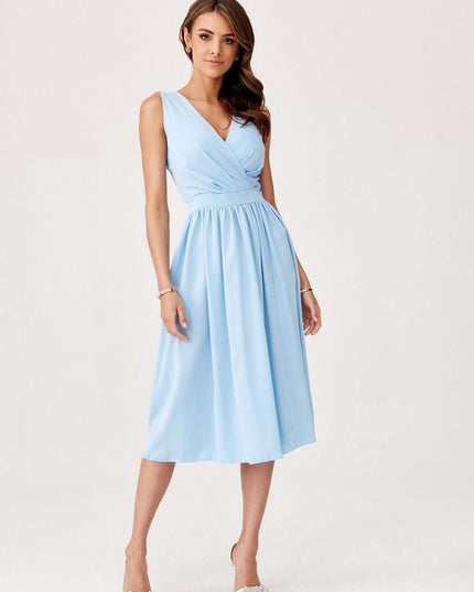 Robe midi à bretelles épaisses