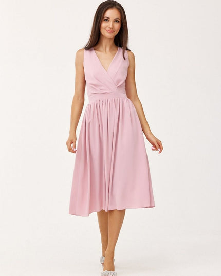 Robe midi à bretelles épaisses