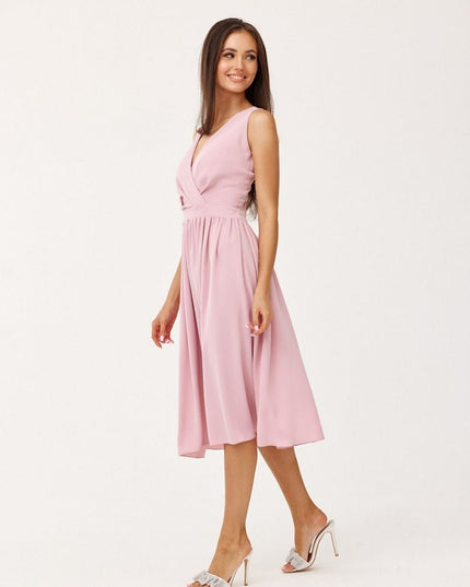 Robe midi à bretelles épaisses