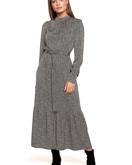 Robe longue imprimé léopard