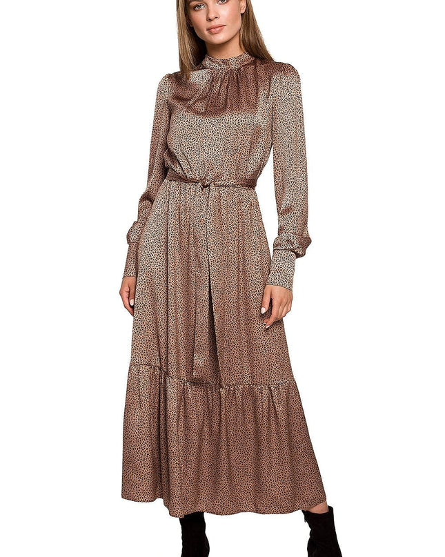 Robe longue imprimé léopard