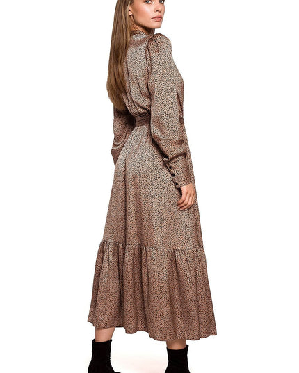 Robe longue imprimé léopard