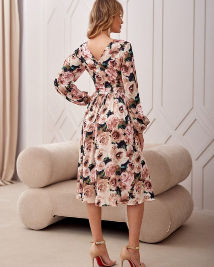 Robe cérémonie imprimé floral