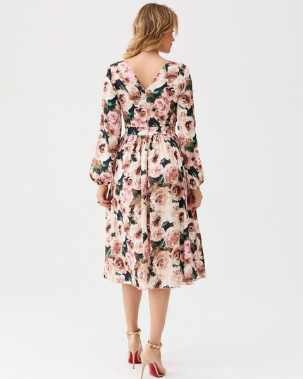 Robe cérémonie imprimé floral
