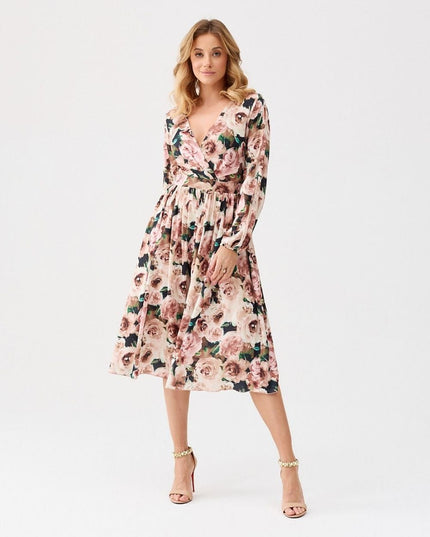 Robe cérémonie imprimé floral