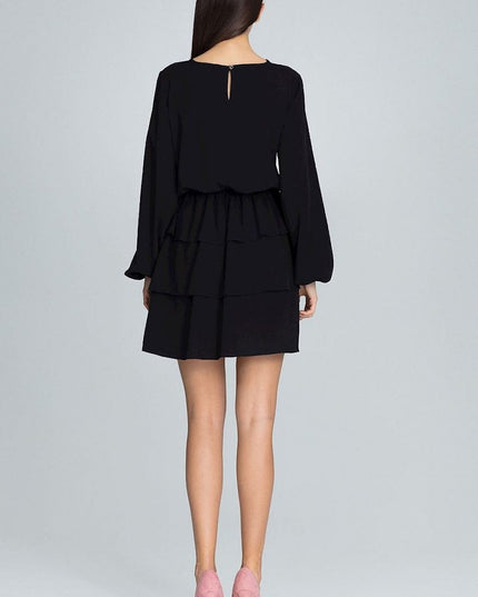 Robe noire à manches longues