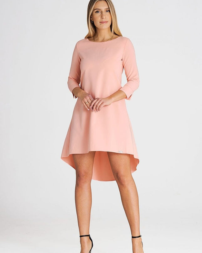 Robe asymétrique manches 3/4