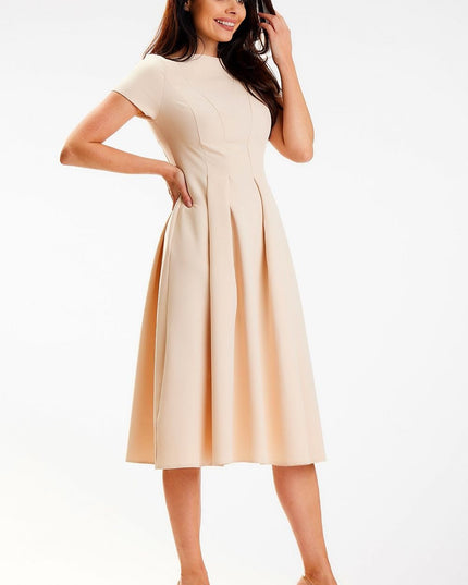 Robe midi encolure bateau