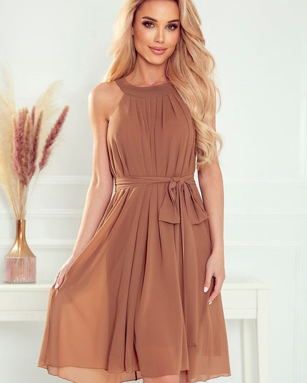Robe cérémonie rose poudré