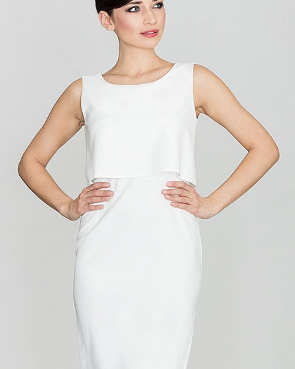 Robe ajustée rose tunique