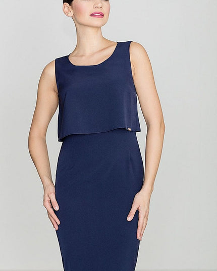 Robe ajustée rose tunique