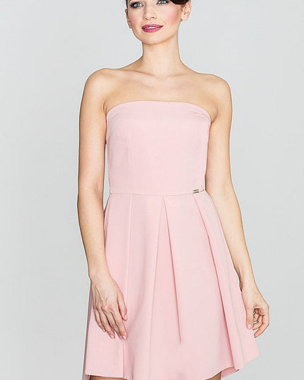 Robe bustier rose romantique