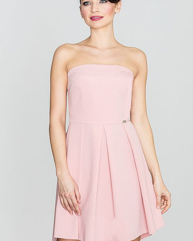 Robe bustier rose romantique