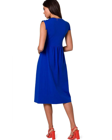 Robe midi taille haute