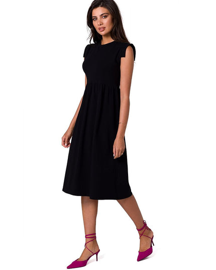 Robe midi taille haute