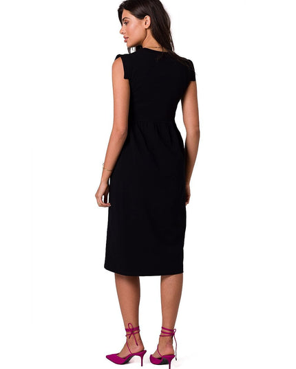 Robe midi taille haute