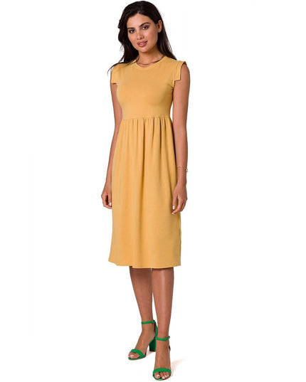 Robe midi taille haute