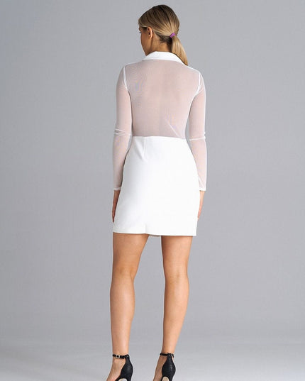 Mini robe veste manches longues