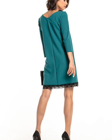 Robe verte simple en dentelle