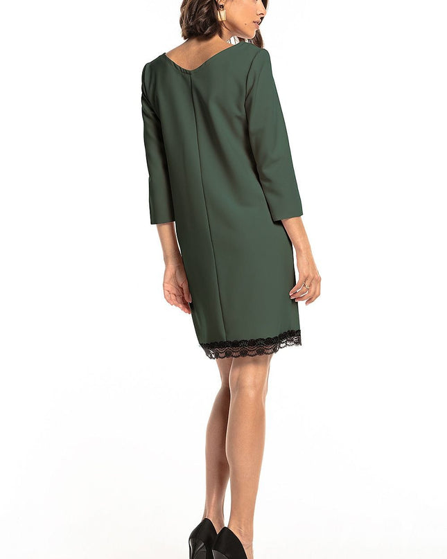 Robe verte simple en dentelle