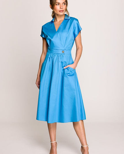 Robe chemisier élégante en coton