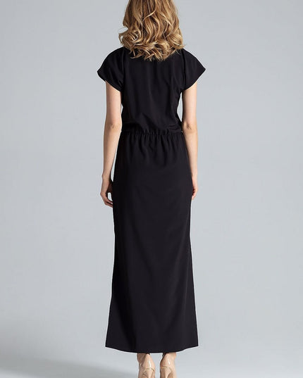 Robe longue fendue légère