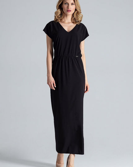 Robe longue fendue légère