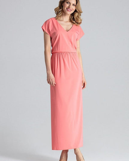 Robe longue fendue légère