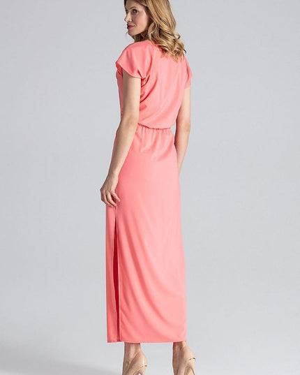 Robe longue fendue légère