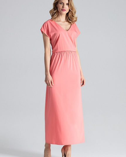 Robe longue fendue légère