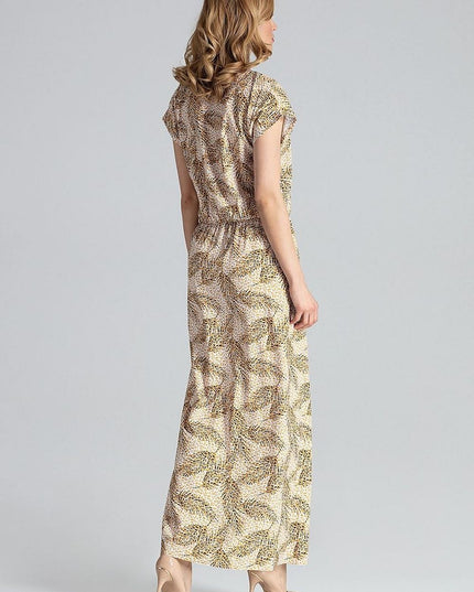 Robe longue fendue légère