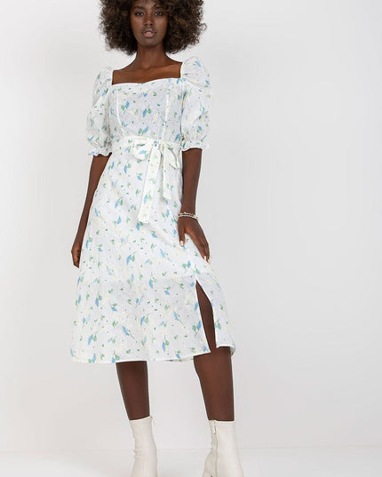 Robe midi fleurs légères