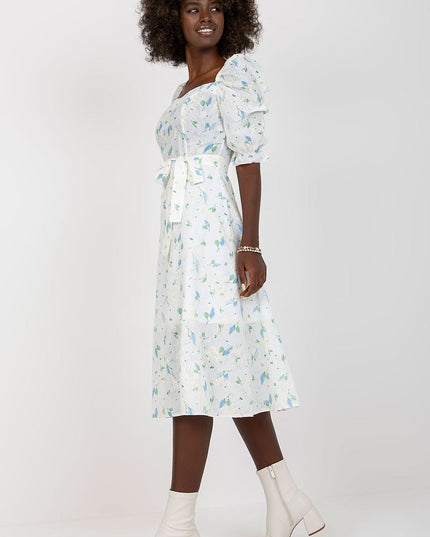 Robe midi fleurs légères